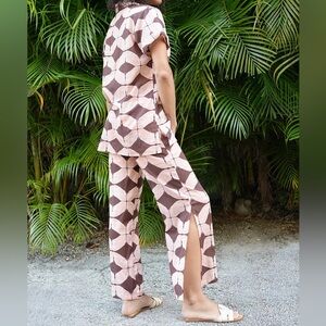 DEBBIE KATZ SOUTH BEACH Shirt and Pants Set Size Small NWT